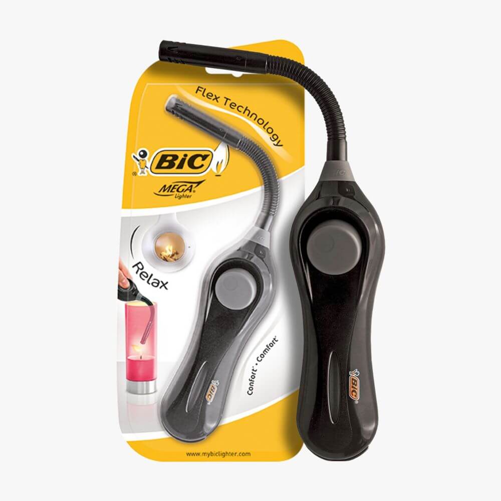 Bricheta Cu Varf Flexibil Bic, 3x10.2x23 Cm, Brichete Reincarcabile, Brichete Flexibile, Brichete De Aprins Focul, Brichete De Aprins Lumanari, Brichete De Aragaz