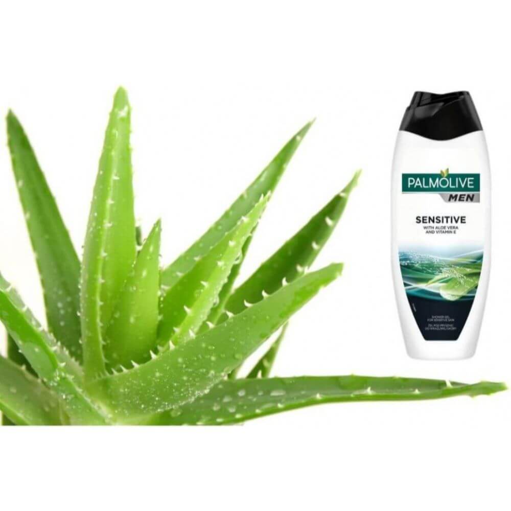 Gel de Dus PALMOLIVE Men Sensitive, 500 ml, Aloe Vera, Gel de Dus 500 ml, Gel de Dus Palmolive Men, Gel de Dus Hidratant Barbati, Geluri de Dus Hidratante Barbati, PALMOLIVE Men Gel de Dus, Produse de Ingrijire a Corpului