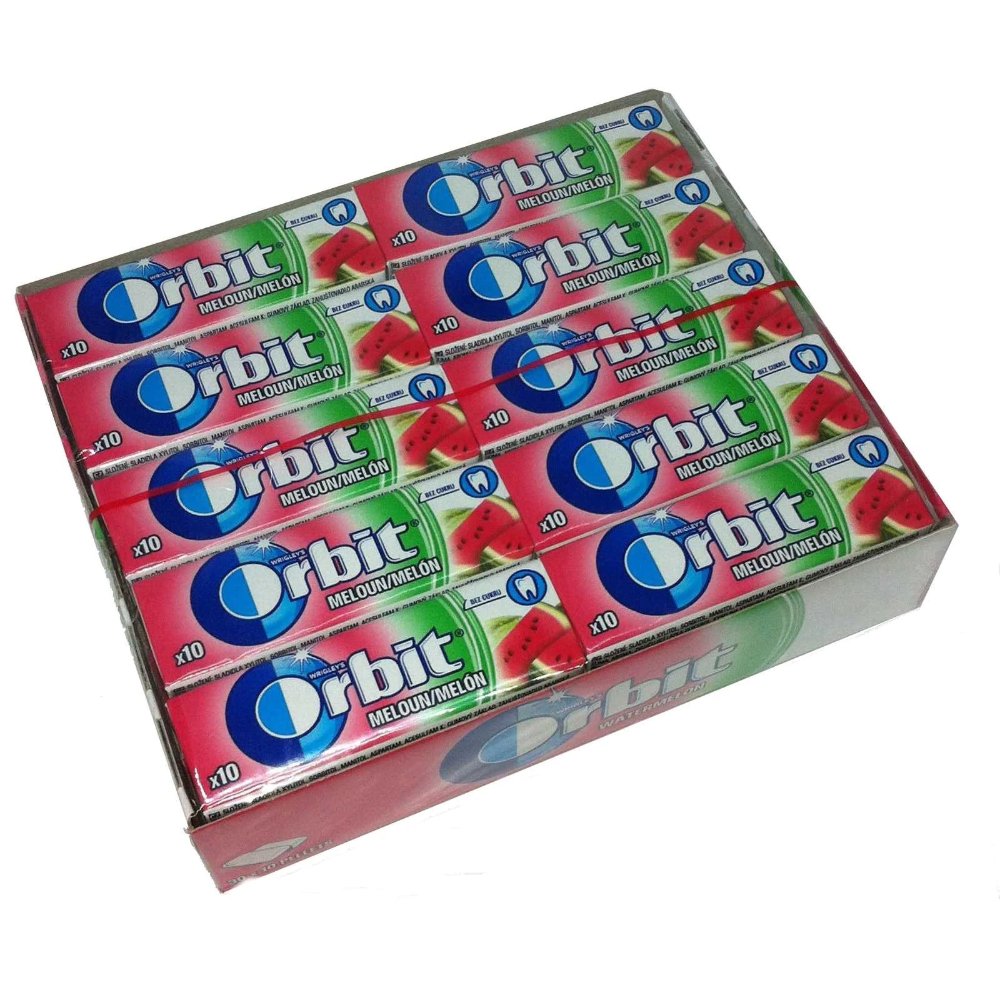 Set 30 Pachete Guma de Mestecat Orbit Watermelon, Guma pentru Mestecat, Guma Orbit, Guma Mestecat, Guma Pepene Rosu, Guma Aroma de Fructe, Guma cu Pepene Rosu, Pachet Guma Orbit, Pachet Guma de Mestecat, Guma de Mestecat cu Pepene Rosu