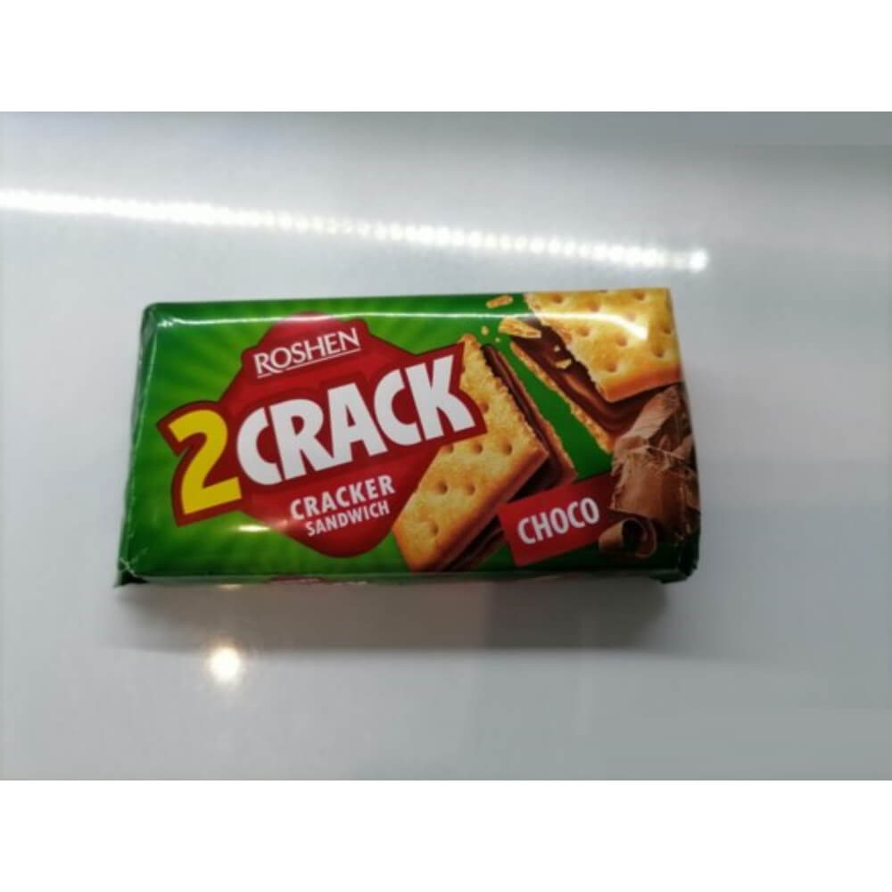 Biscuiti cu Umplutura de Ciocolata, Roshen 2 Crack, 235 g, Biscuiti cu Umplutura Roshen, Pachet de Biscuiti cu Ciocolata, Biscuiti cu Crema de Ciocolata, Biscuiti cu Crema de Cacao