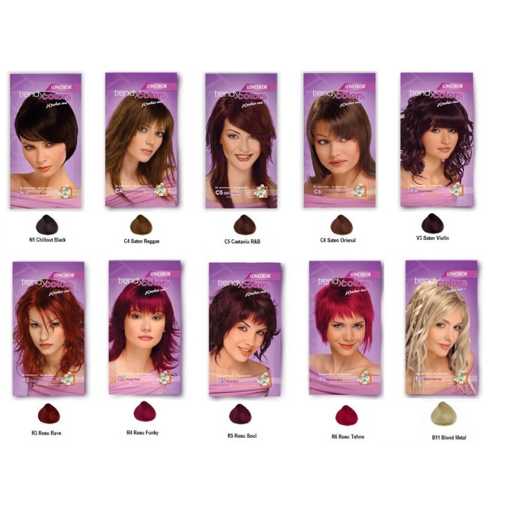 Vopsea de Par Semipermaneta, LONCOLOR Trendy Colors Techno Red R6, Fara Amoniac, Roscat, 50 ml, Vopsea de Par Nuantatoare, Vopsea Semipermanenta pentru Par LONCOLOR, Nuantator Fara Amoniac, Vopsea de Par Semipermanenta Roscat