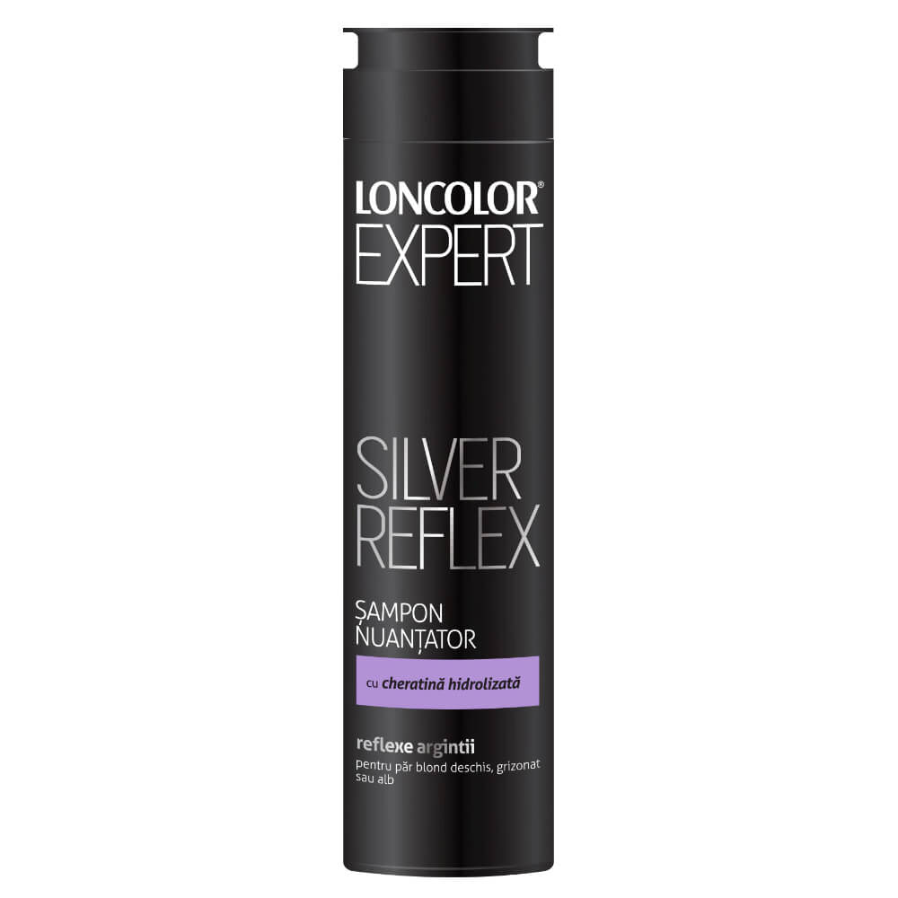 LONCOLOR Expert Sampon Nuantator Silver Reflex, 250 ml, Sampon Nuantator LONCOLOR, Sampon LONCOLOR Pentru Par Argintiu, Sampon Pentru Par Argintiu, Sampon LONCOLOR Silver Reflex, Sampon LONCOLOR Expert, LONCOLOR Silver Reflex, Sampon Nuantator Argintiu