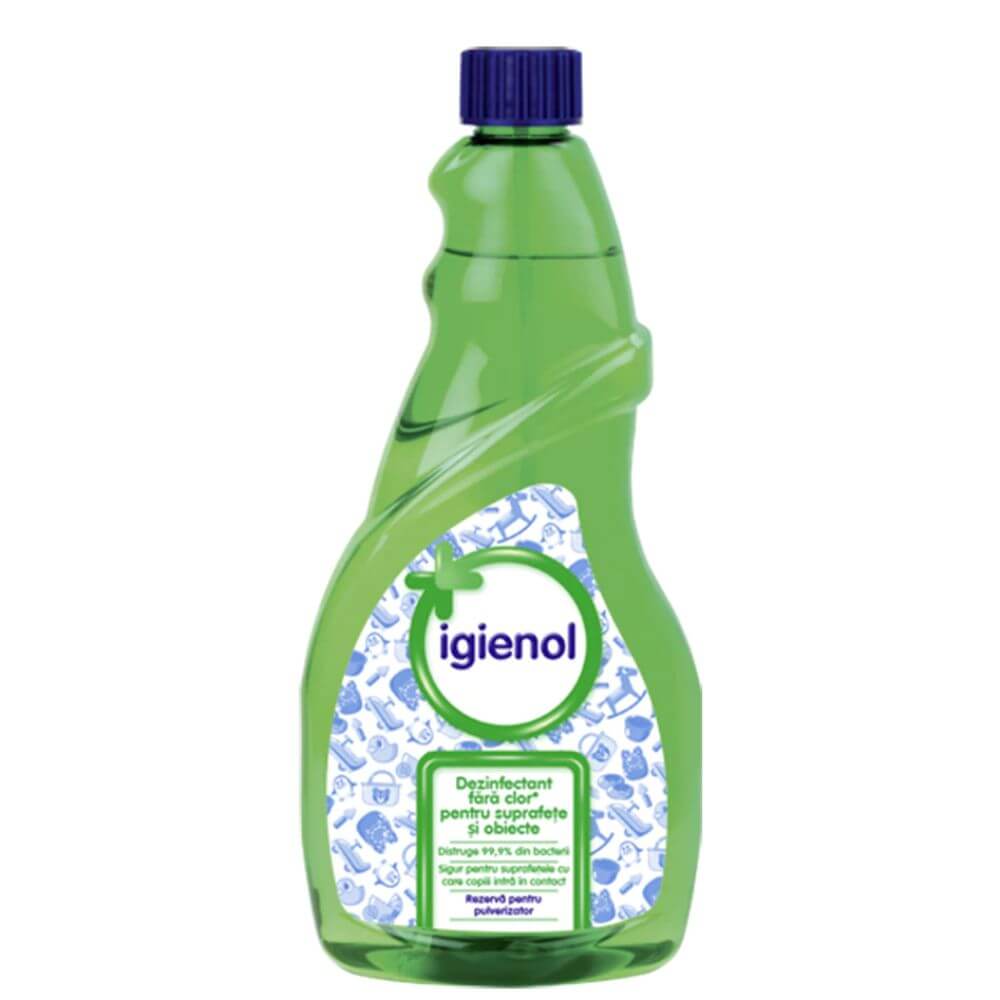 Dezinfectant Universal fara Clor Igienol, 750 ml, Parfum Mar Verde, Dezinfectant Universal, Igienol Solutie Dezinfectanta Universala, Lichid Dezinfectant pentru Suprafete, Bidon Dezinfectant, Solutie Dezinfectanta Lichida, Solutie Lichida Dezinfectanta
