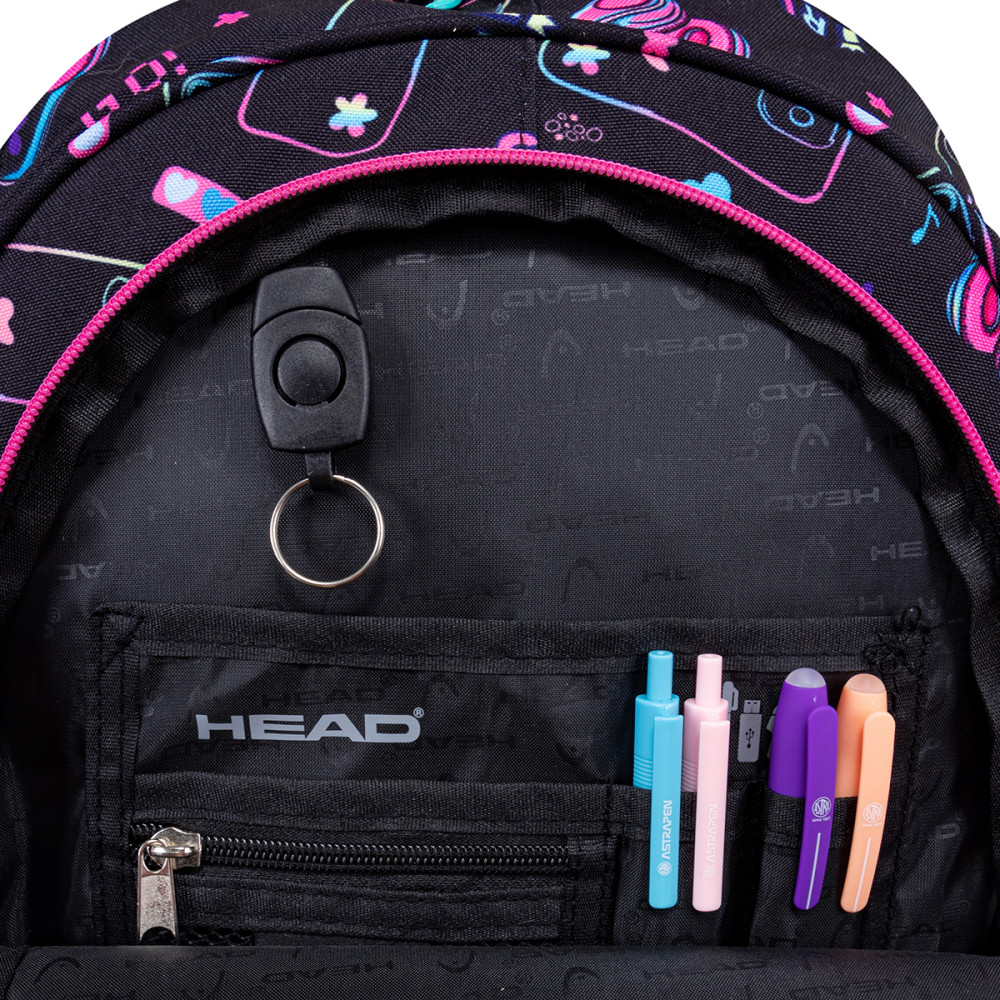 Ghiozdan Astra Head Ab300 Head Girl Go, 3 Compartimente, 42x30x19 Cm