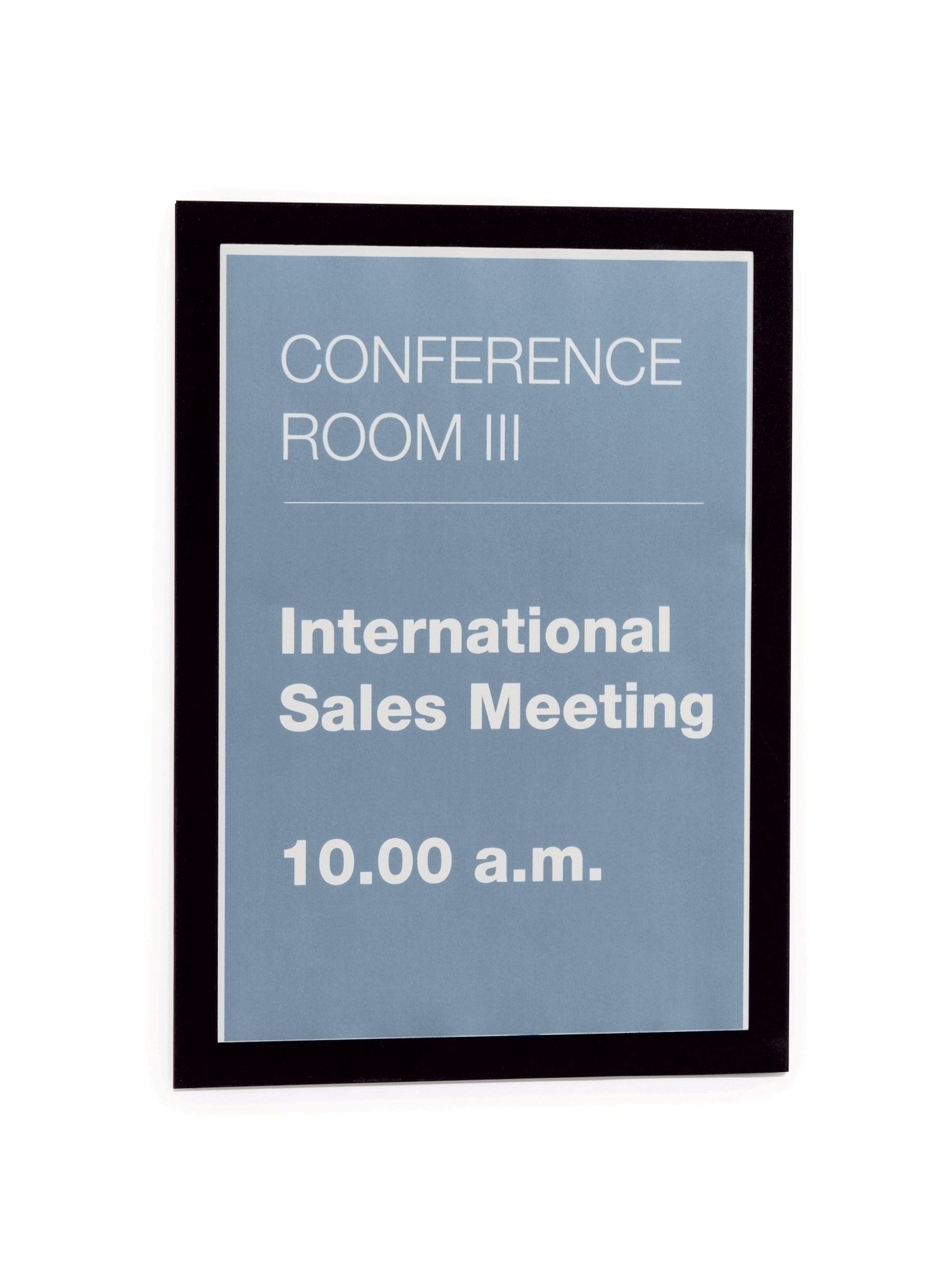 Display magnetic Durable Duraframe, A4, negru, 2 bucati/set