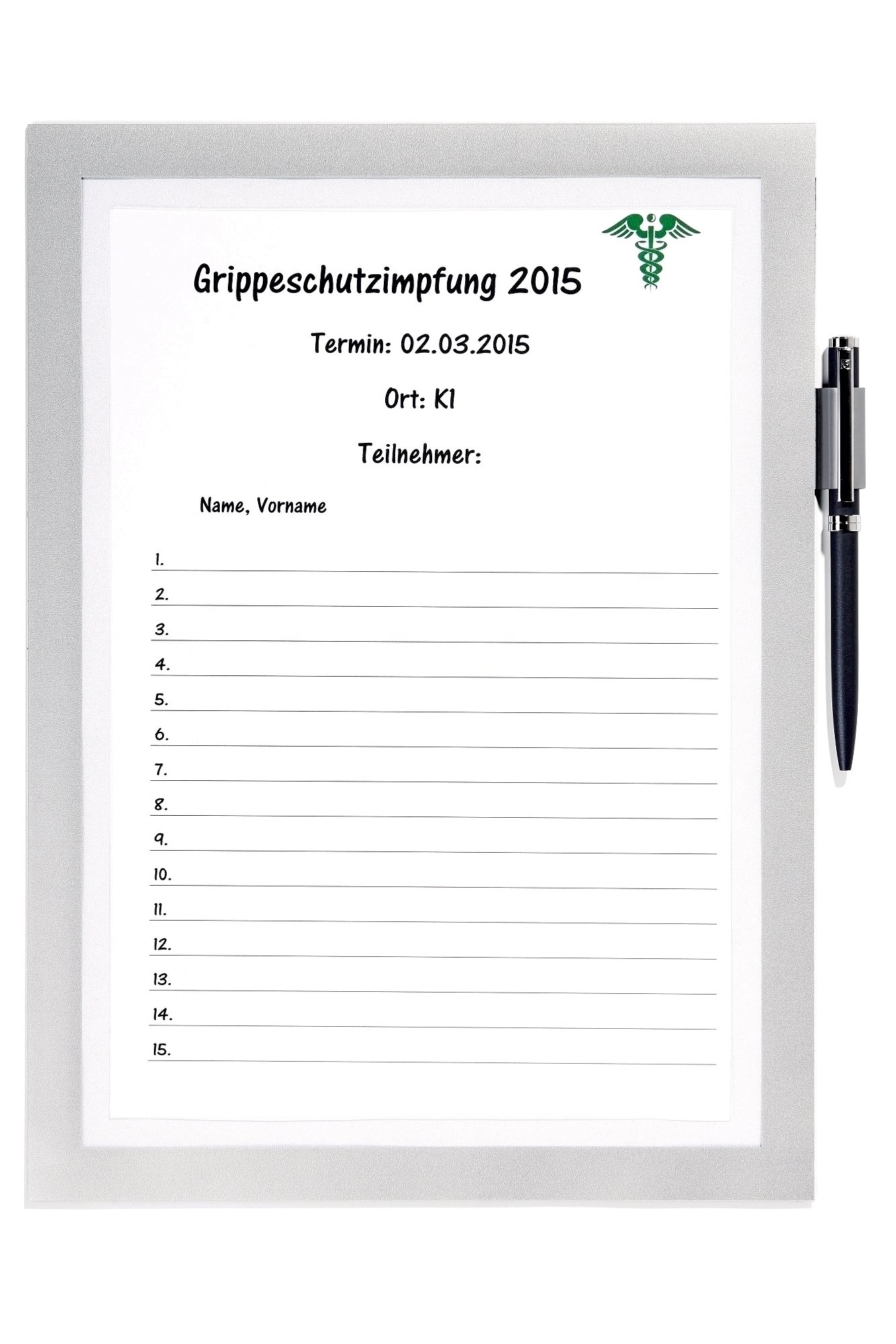 Duraframe magnetic Note, format A4, culoare gri, 1 bucata/set