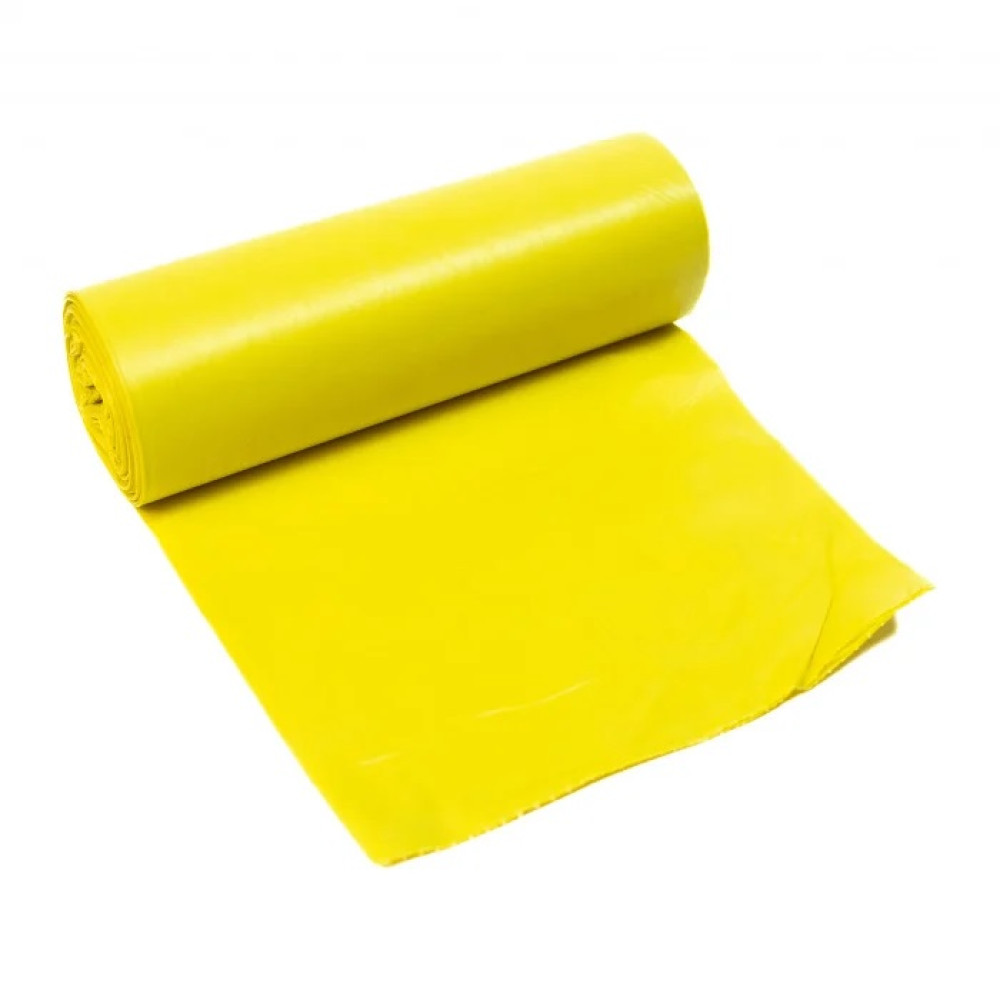 Saci Menaj Ldpe, Galben, 120 Litri, 10 Bucati/rola