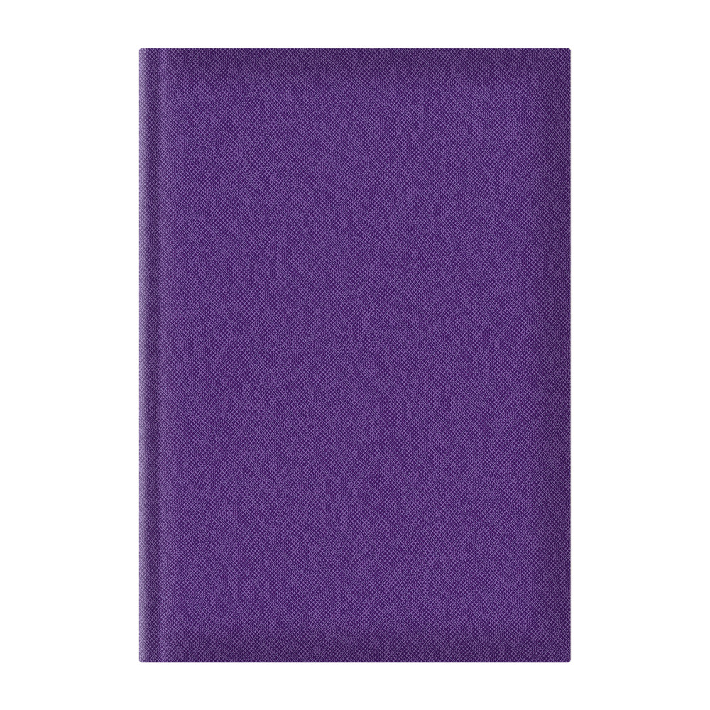 Agenda A5 Adria, Nedatata, Hartie Ivory, Coperta Mov