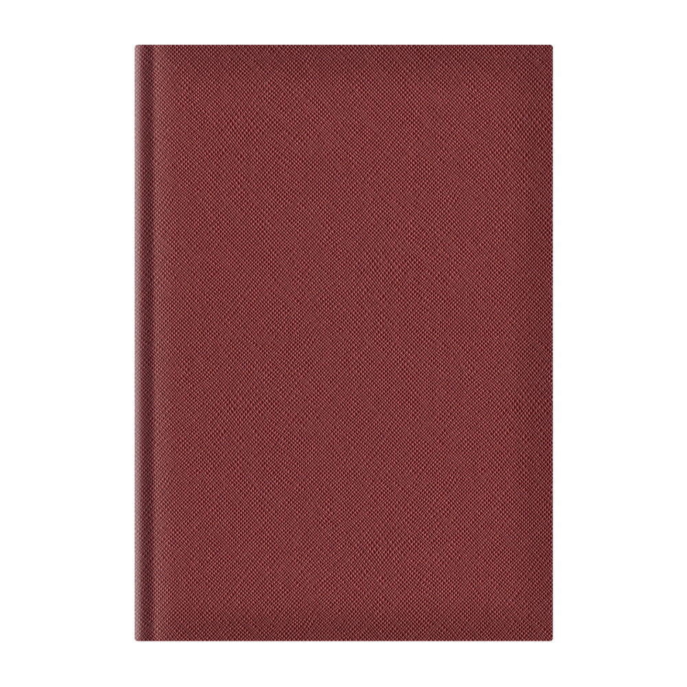 Agenda A5 Adria, Nedatata, Hartie Ivory, Coperta Maro Roscat