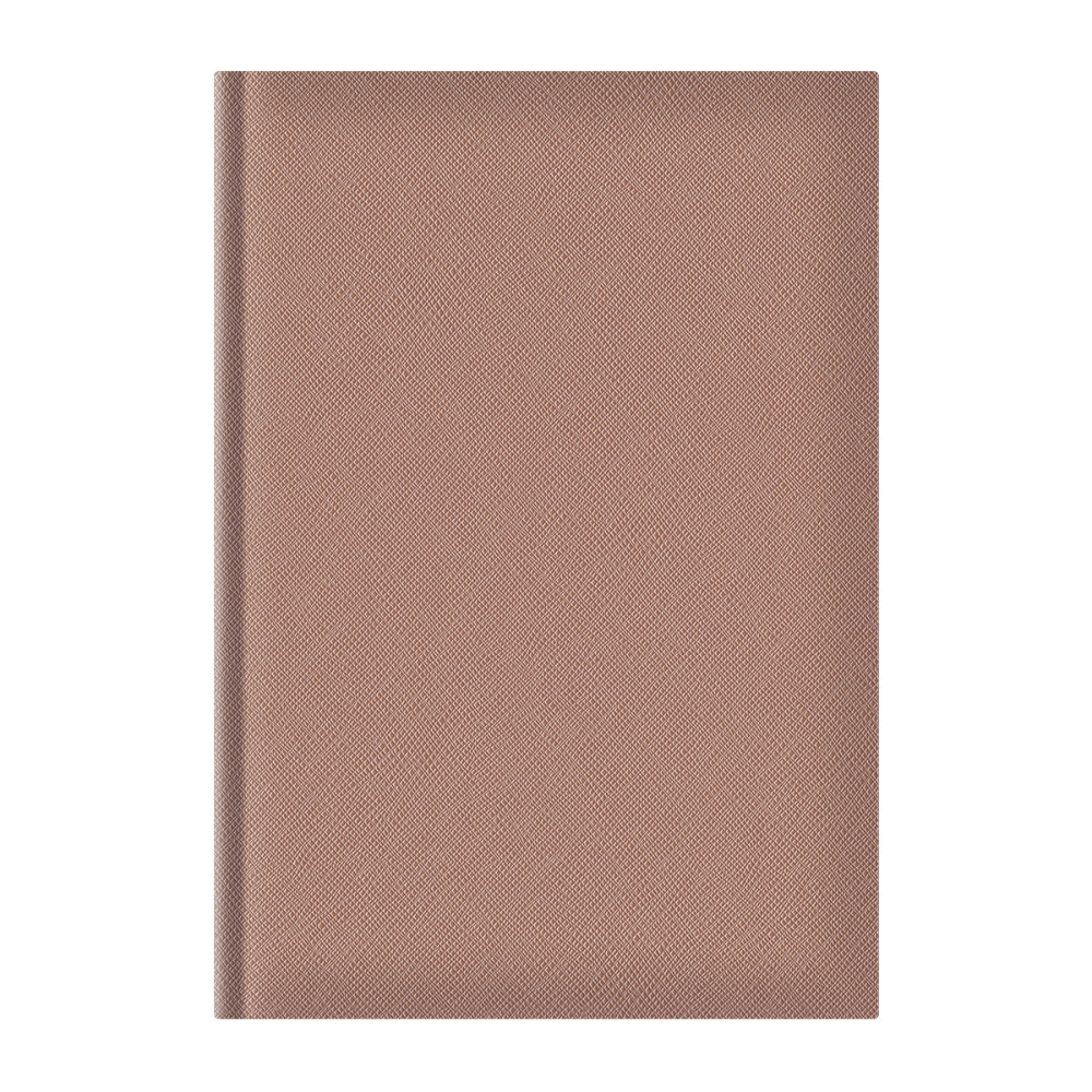 Agenda A5 Adria, Nedatata, Hartie Ivory, Coperta Auriu Roze