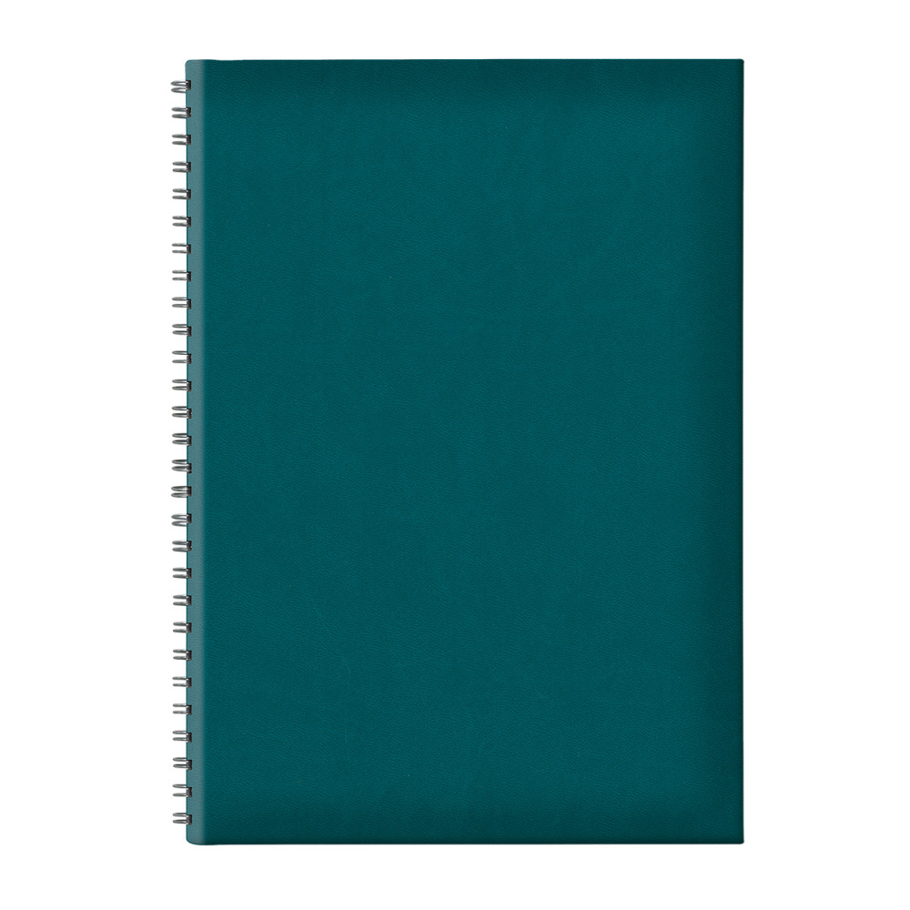 Agenda B5 Tucson, Nedatata, Hartie Offset Alb, Spira Ascunsa, Coperta Verde Petrol