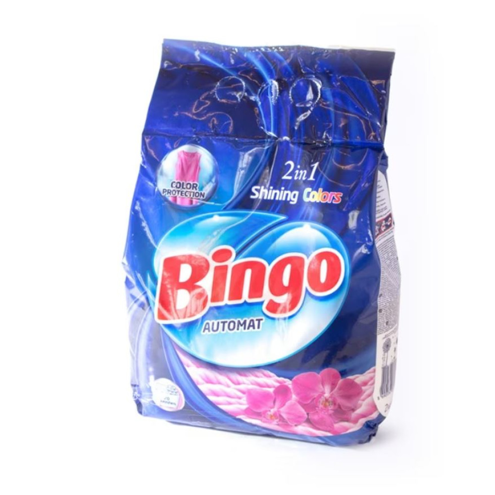 Detergent Automat Rufe Colorate Bingo, 450g Detergent Automat Rufe Colorate Bingo, 450g