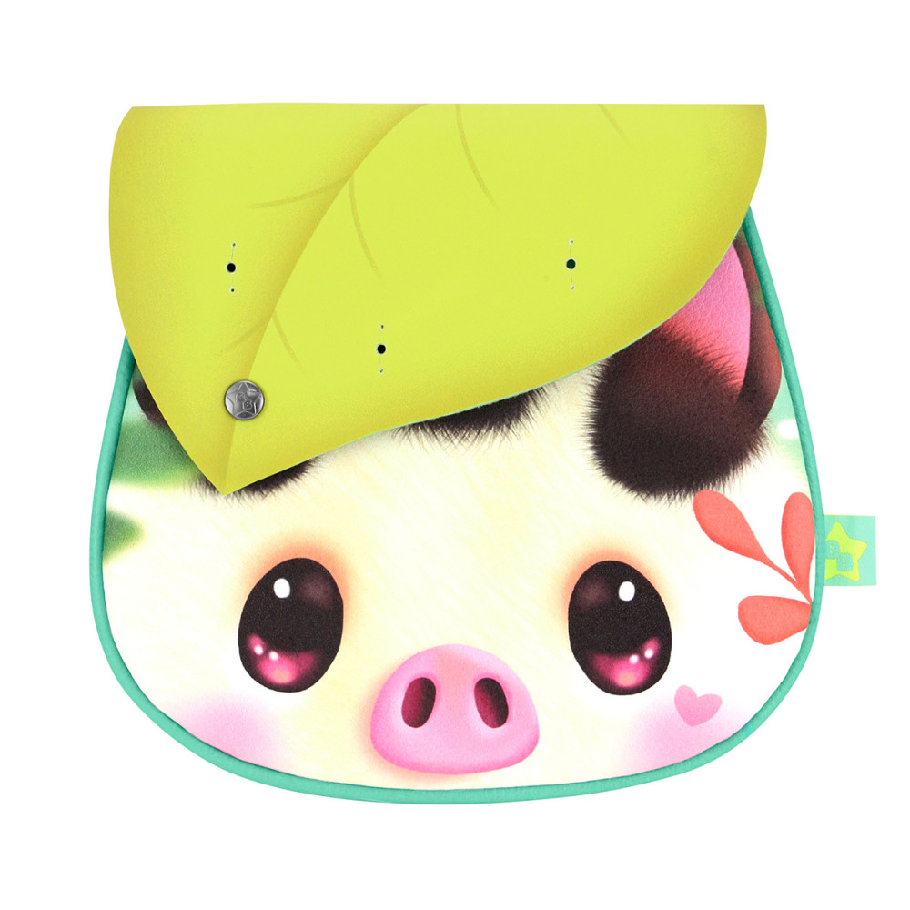 Geanta De Umar Gorjuss Bangoberry Piggy Porcusorul, 19x19x2 Cm, 3 Pinuri