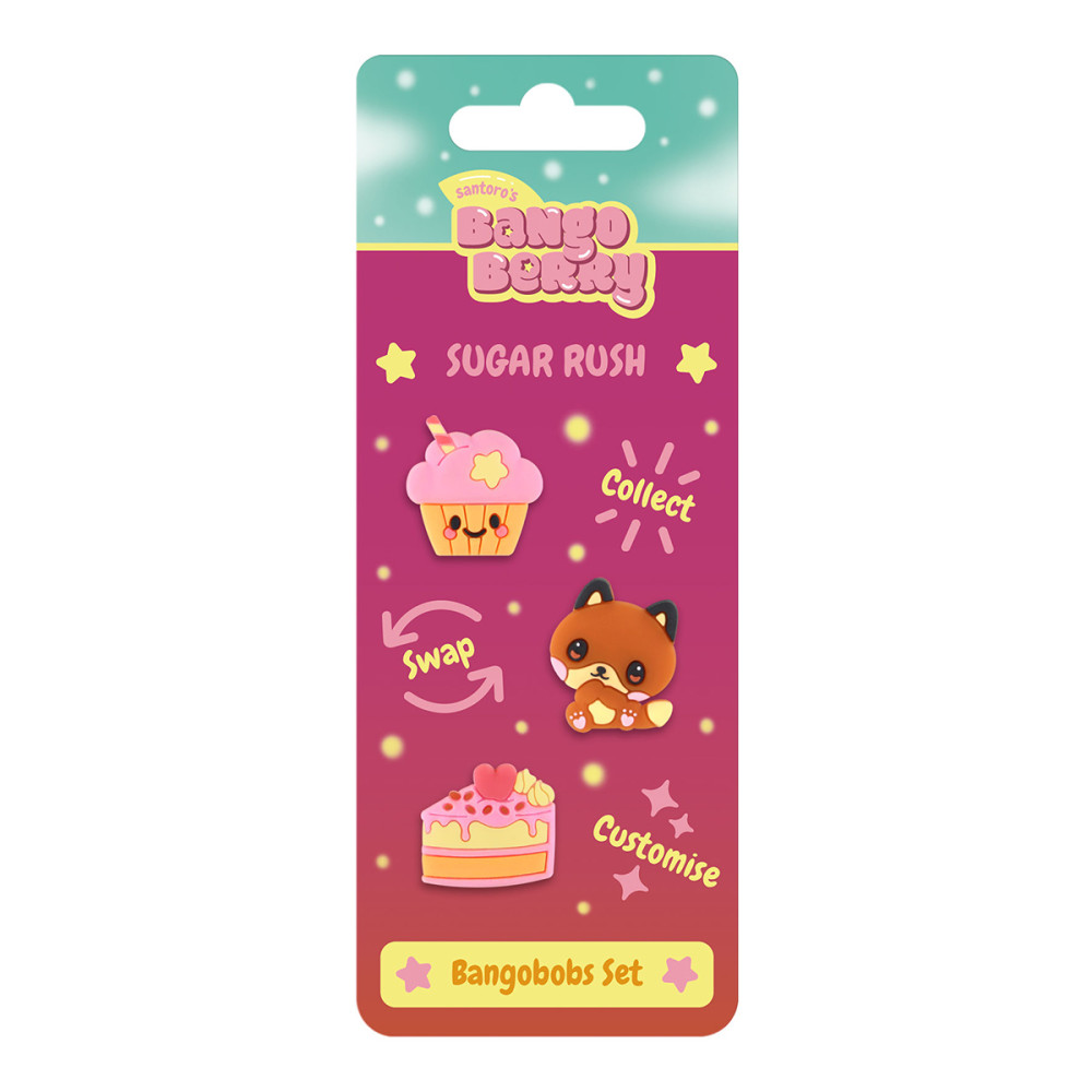 Set 3 Pinuri Bangoberry Briosa Foxington
