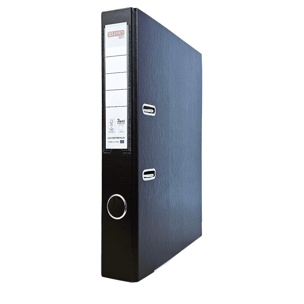 Biblioraft Delmet Go A4, 50mm, Pp/carton, Negru