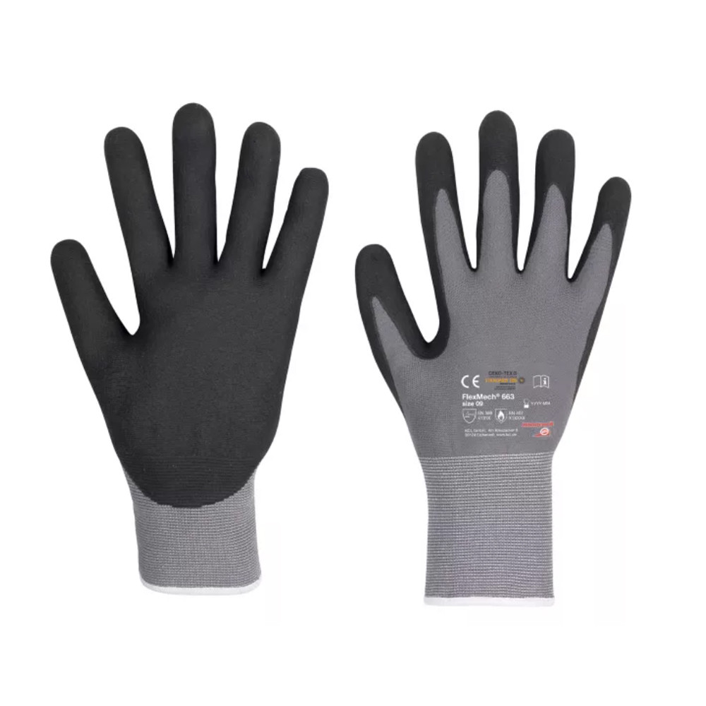 Manusi Poliamida Honeywell, Imersate Nitril Flexmech 663, Touchscreen 10