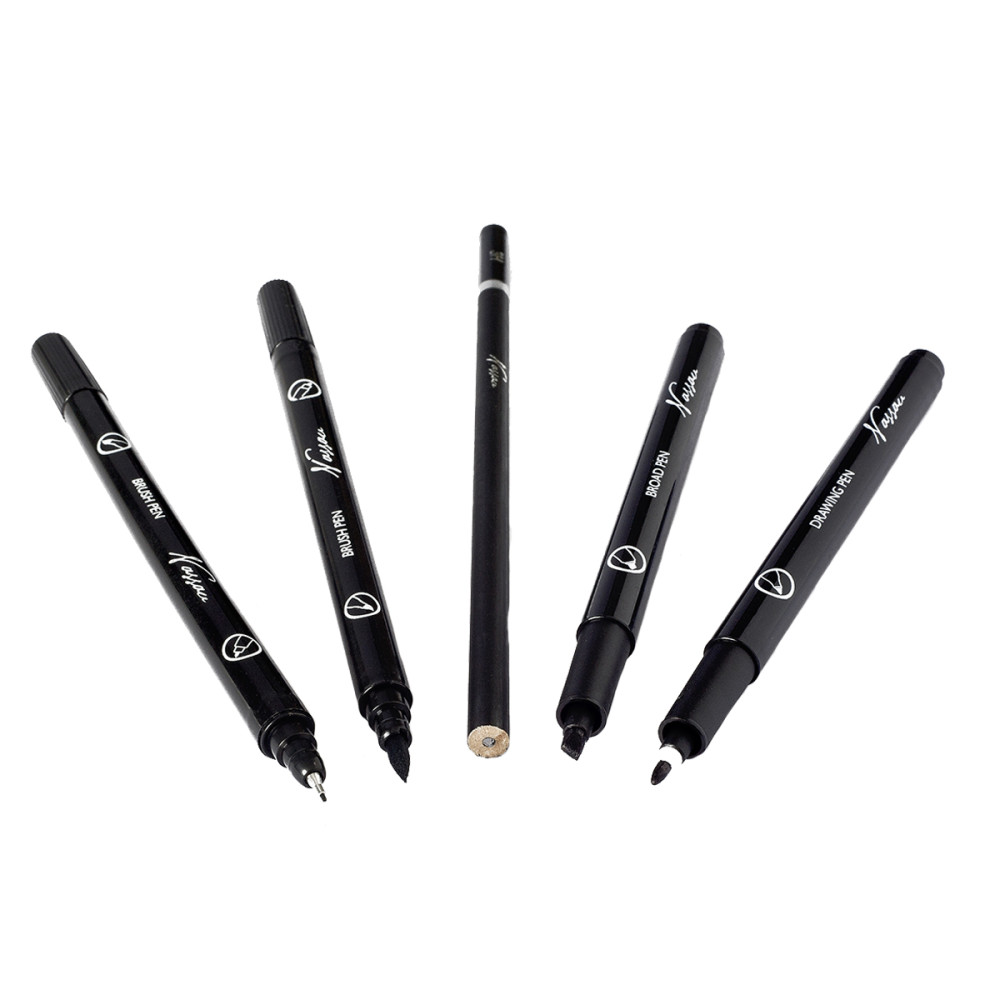 Set 4 Markere Si Creion Nassau Fine Art Handlettering
