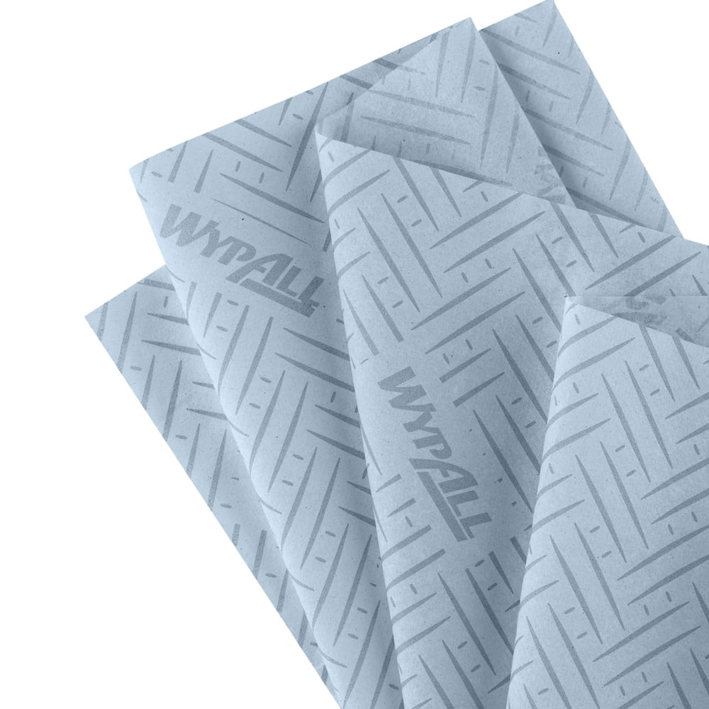 Lavete In Rola Kimberly-clark Wypall L20, Derulare Centrala, 2 Straturi, 6 Role/bax, Albastre