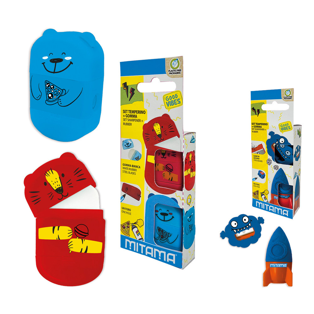 Ascutitoare Dubla Mitama, Cu Recipient, Blister