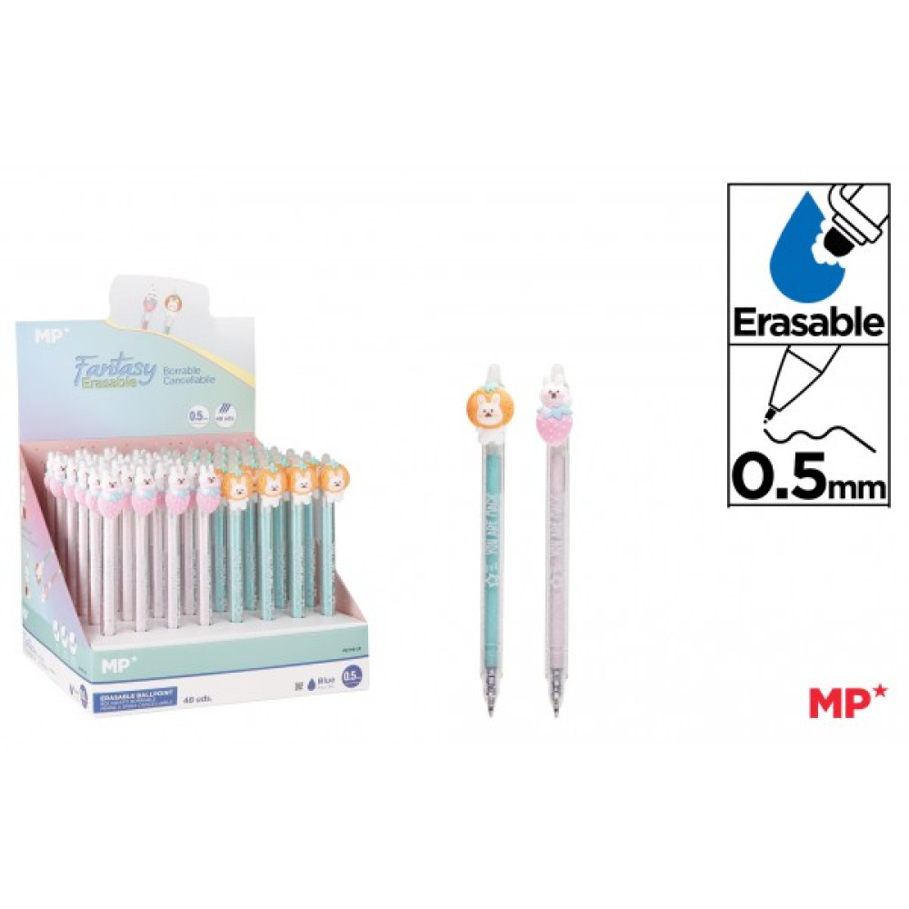 Pix Cu Mecanism Cu Rescriere, Varf 0.5 Mm, Design Ursulet