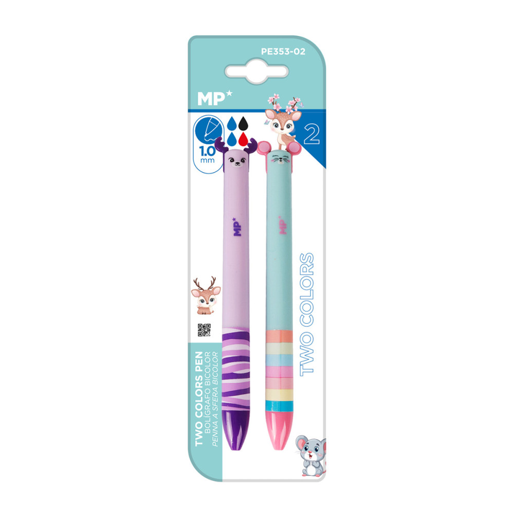 Set Pixuri Main Paper, 2 Culori Cerb Si Soarece Blister