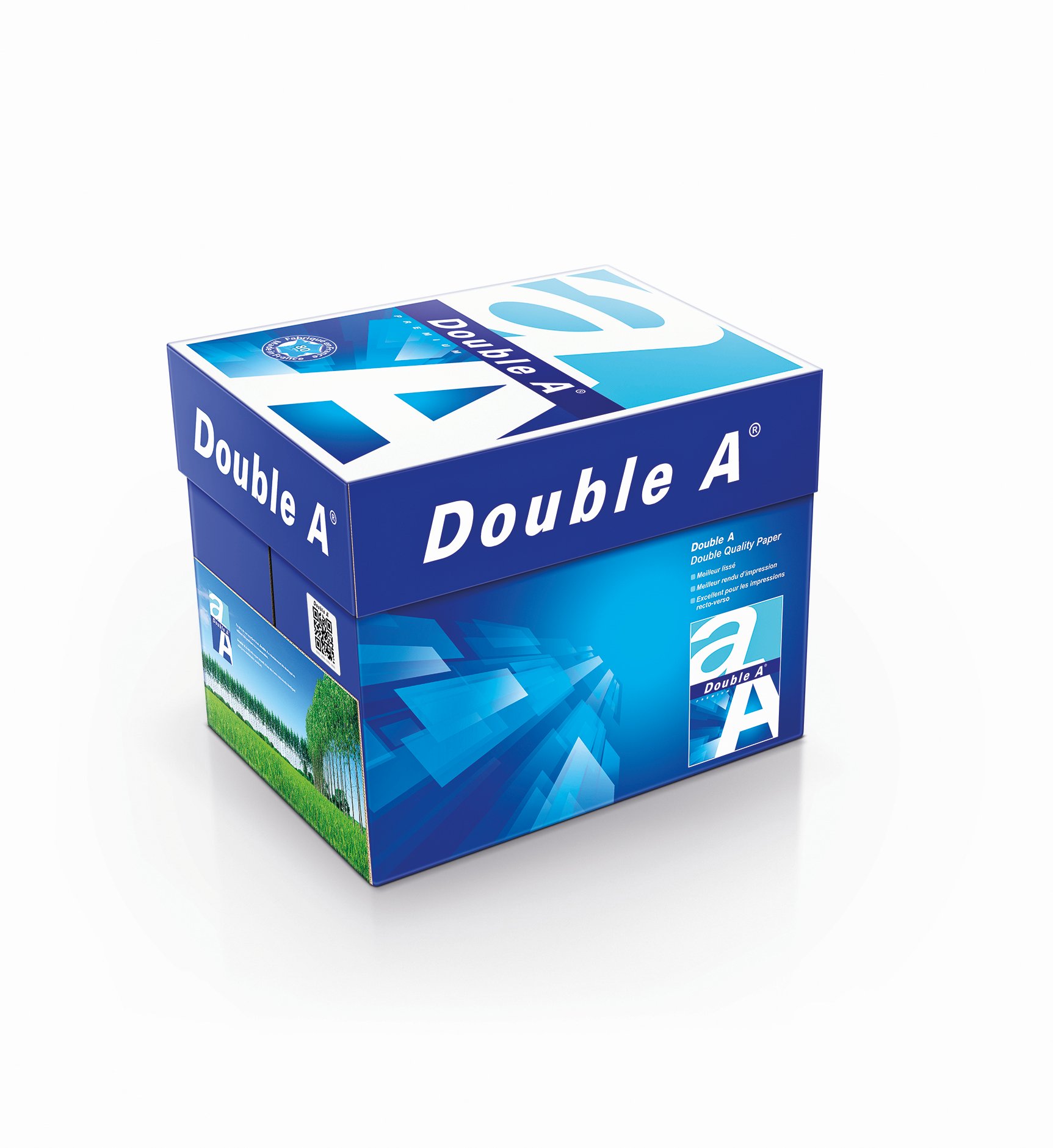 Hartie copiator Double A Premium, A4, 80 g/mp, 500 coli/top, 5 topuri/cutie