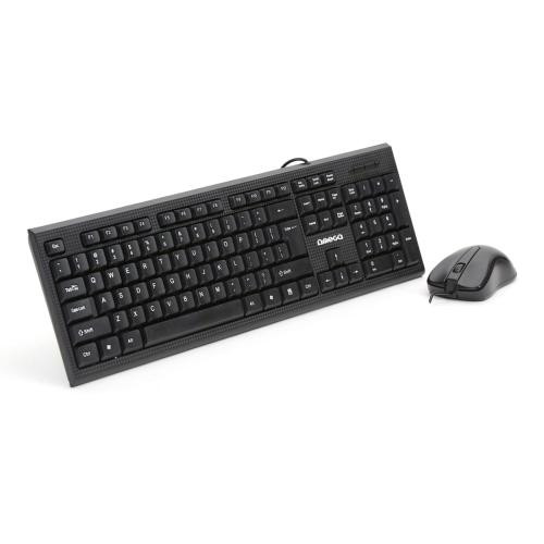 Kit Tastatura Si Mouse Cu Fir, Omega, Negru, Okm09