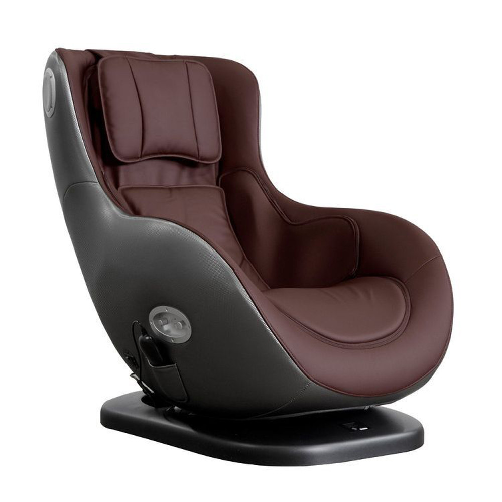 Scaun Fotoliu Masaj Moura, Piele Ecologica, Culoare Maro Cu Gri