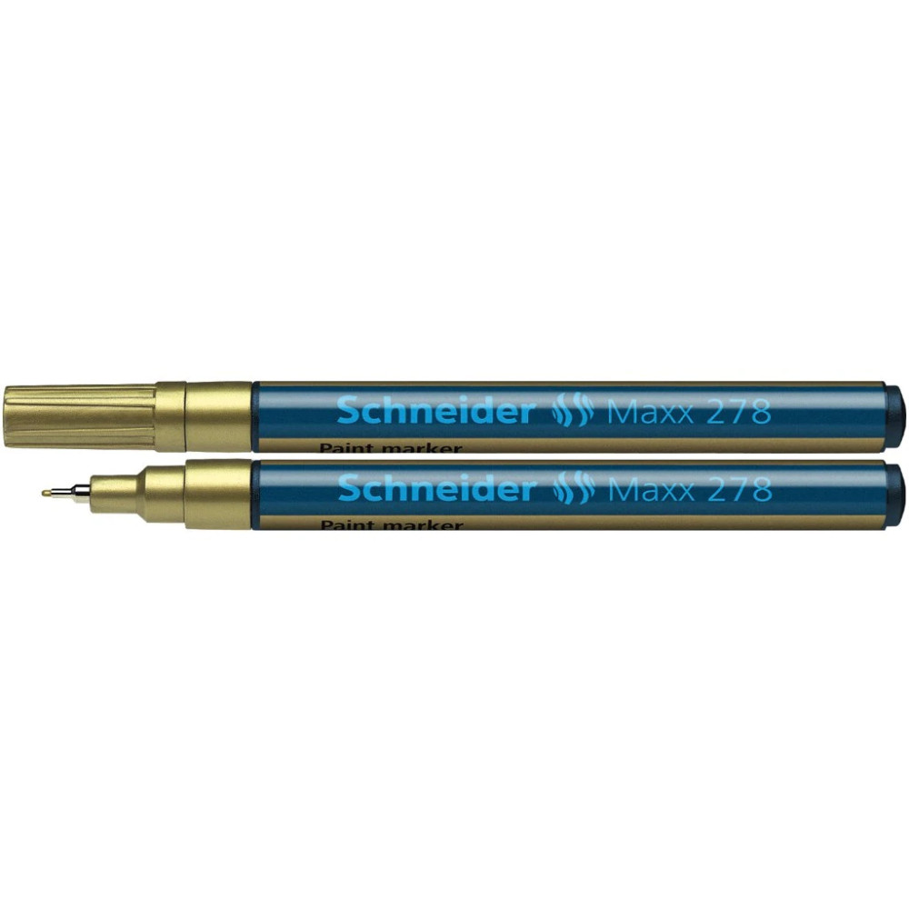 Marker Pe Baza De Vopsea Schneider Maxx 278, Auriu, Varf 0.8 Mm