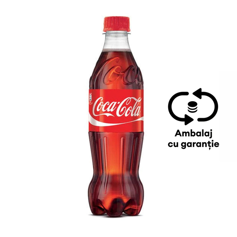 Bautura Racoritoare Carbogazoasa Coca-cola, 0.5 L, 12 Bucati/bax, Eticheta Sgr