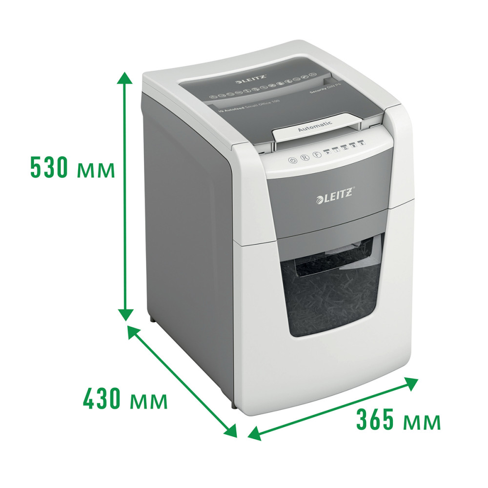Distrugator Documente Automat, Leitz Iq Small Office, P4, Cross-cut, 100 Coli