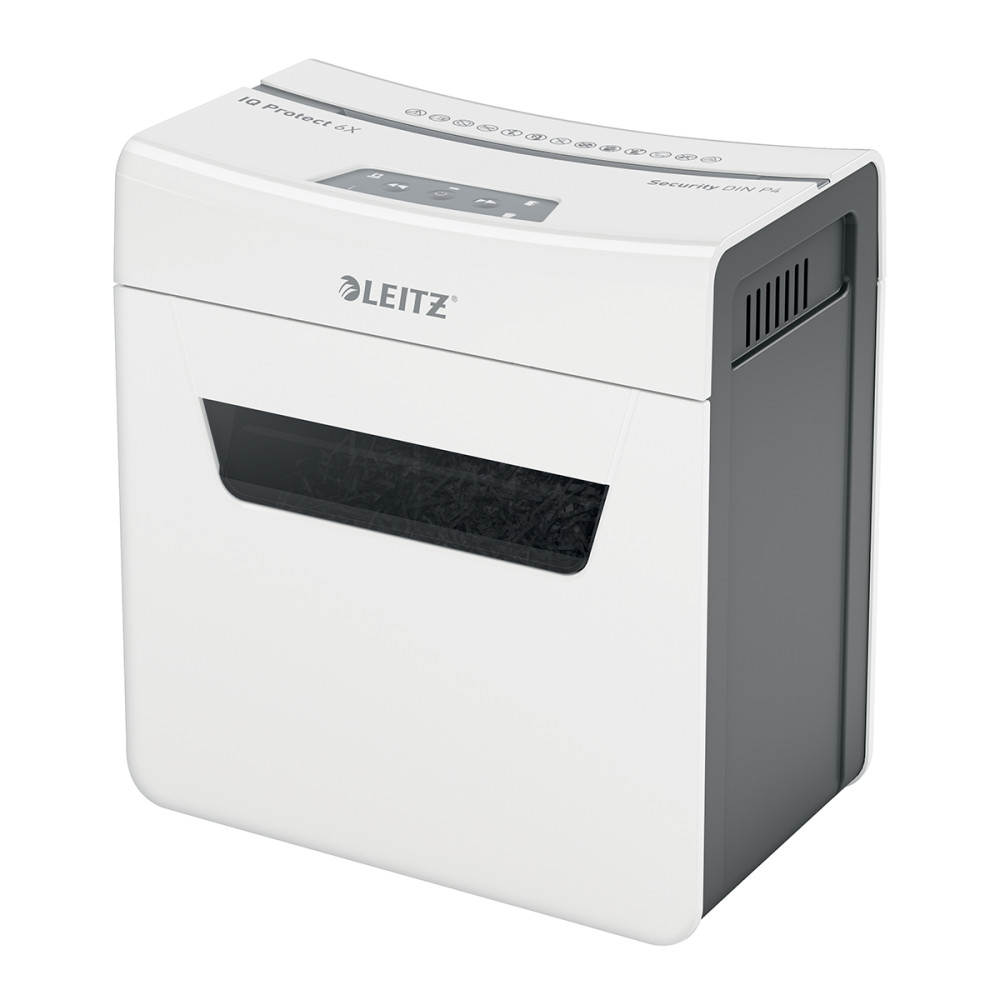 Distrugator Documente Manual, Leitz Iq Protect 6x, P4, Cross-cut, 6 Coli
