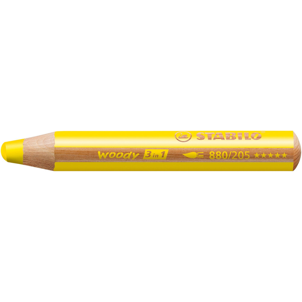 Creion Stabilo Woody 3 In 1, Galben Creion Stabilo Woody 3 In 1, Galben
