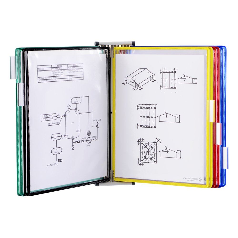 Kit complet Tarifold de perete, magnetic, A4, 10 display-uri, multicolor