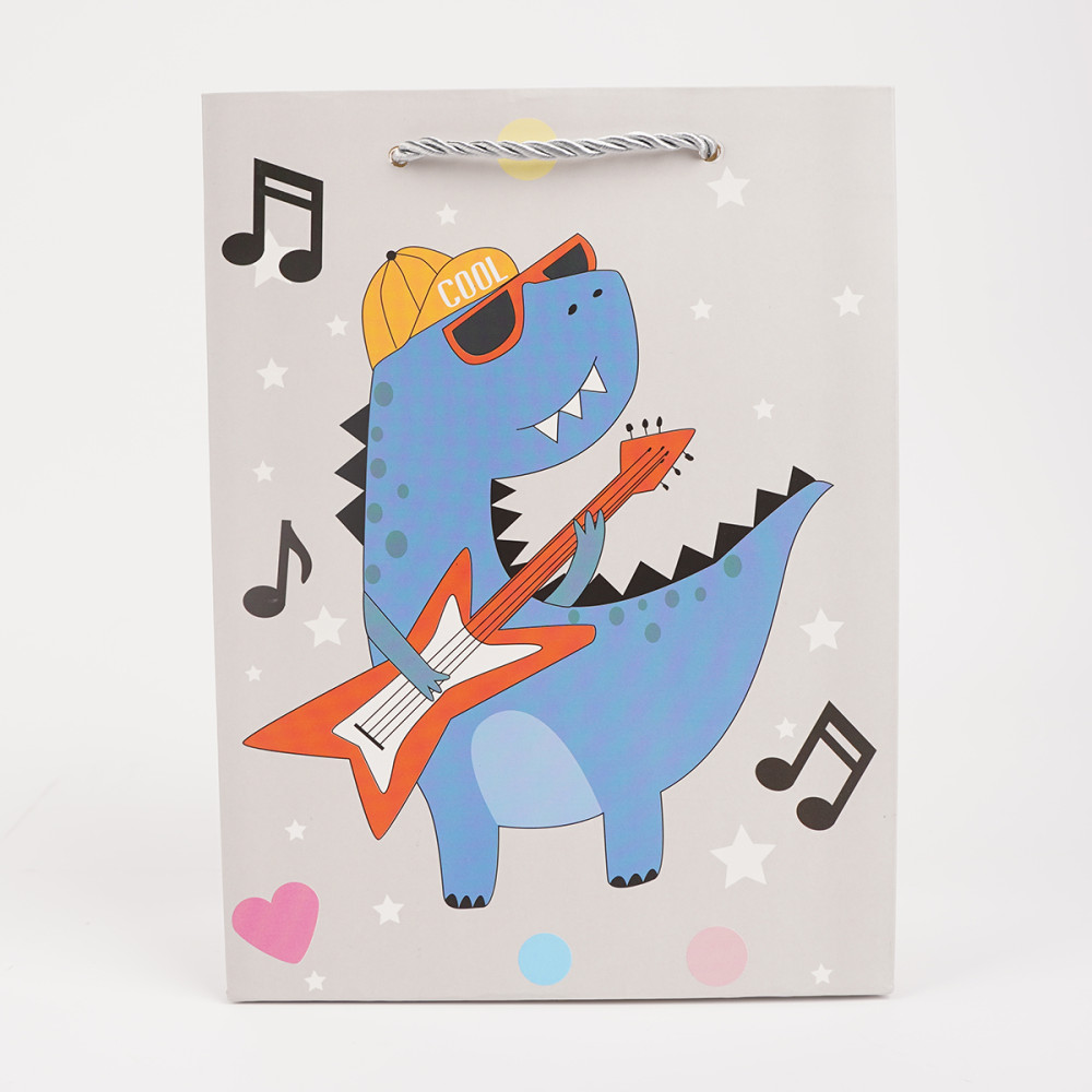 Punga Cadou M 18x23x10 Cm, Design Dinozauri Punga Cadou M 18x23x10 Cm, Design Dinozauri
