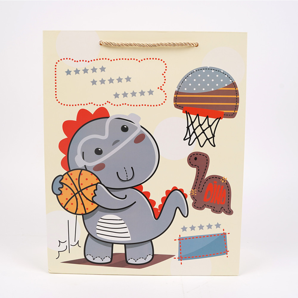 Punga Cadou Xl 30x41x12 Cm, Design Dinozauri Punga Cadou Xl 30x41x12 Cm, Design Dinozauri