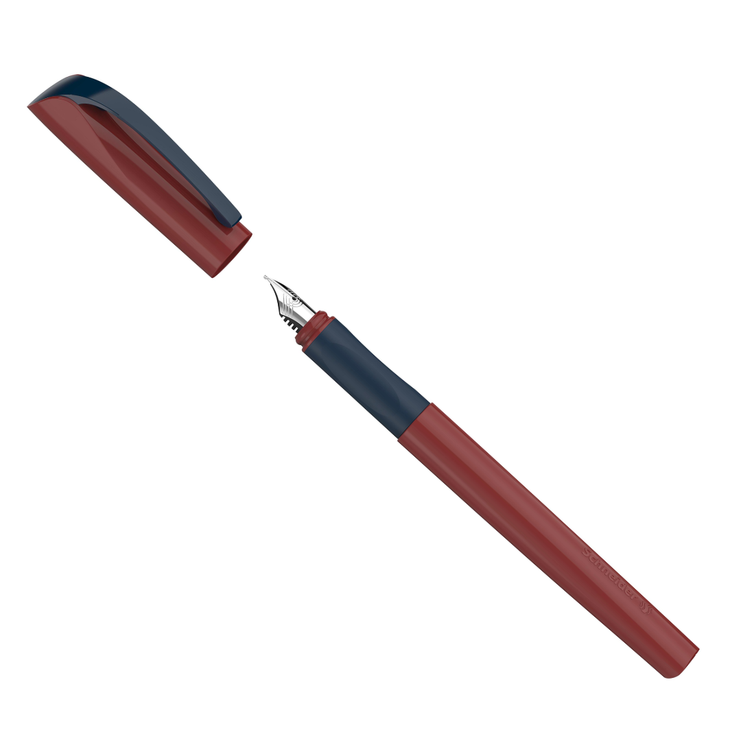 Stilou Schneider Xpect (tip M - Medium) - Corp Negru, Clema Si Rubber Grip Ketchup