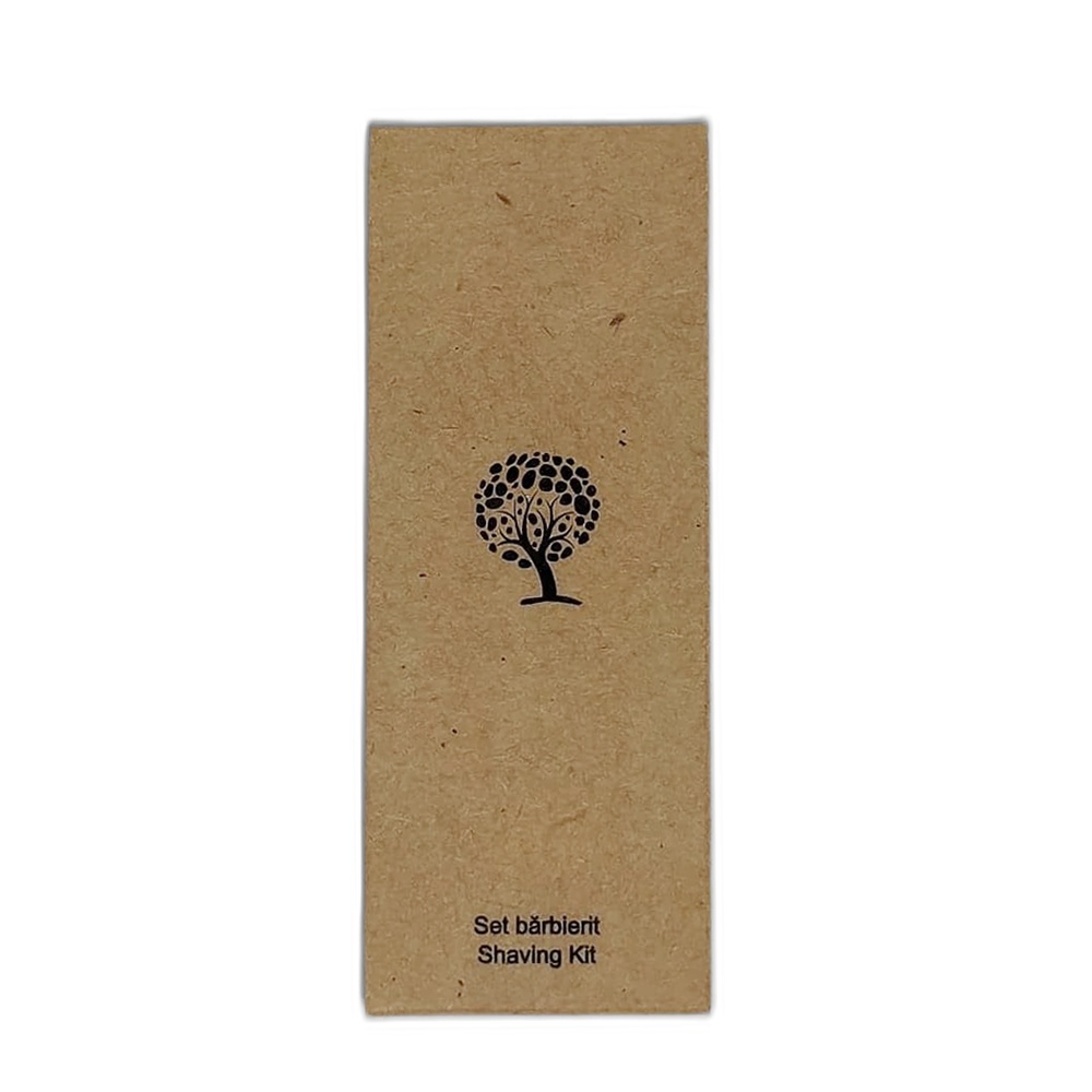 Set Barbierit Kraft format din Aparat de Ras de Unica Folosint si Gel de Barbierit, Ambalat in Cutie de Carton