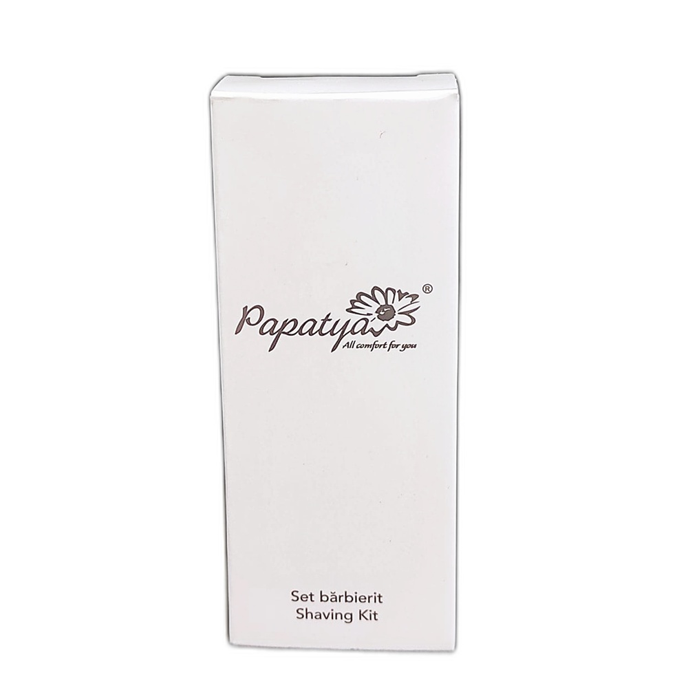 Set Barbierit Papatya format din Aparat de Ras de Unica Folosinta si Gel de Barbierit, Ambalat in Cutie de Carton