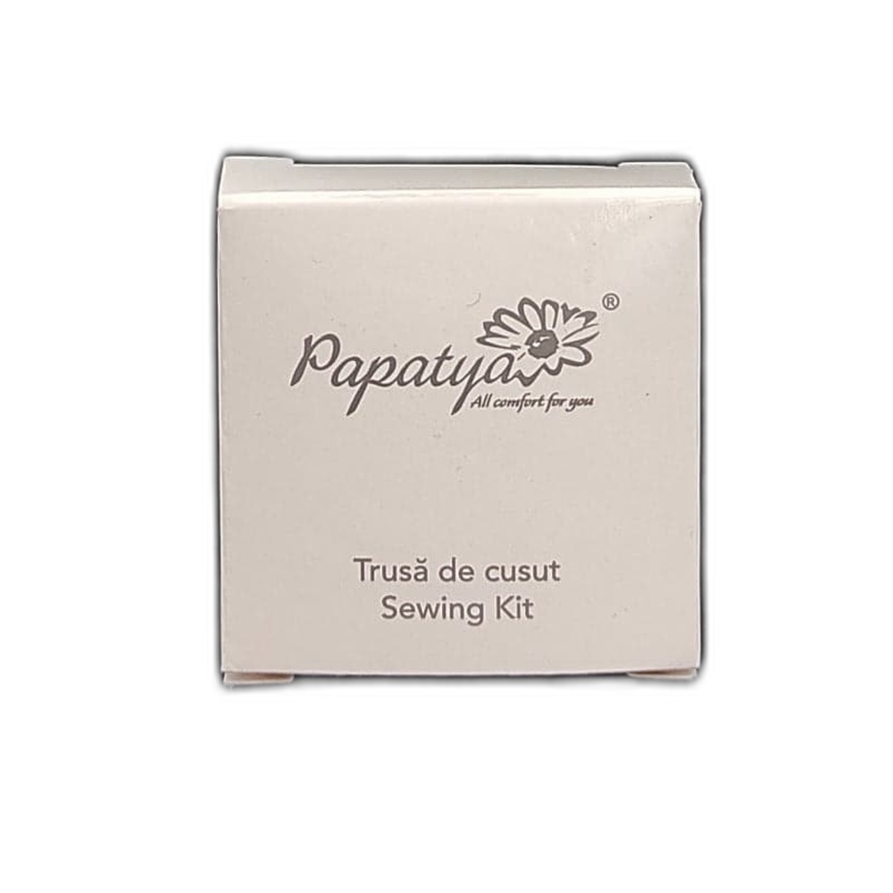 Set de Cusut Papatya format din 6 Culori AÈ›Äƒ, Ac, Nasturi, Ac de SiguranÈ›Äƒ, Ambalat in Cutie de Carton
