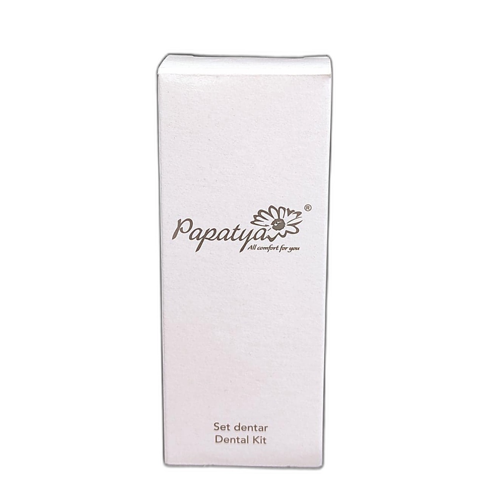 Set Dentar Papatya format din Periuta de Dinti si Pasta de Dinti, Ambalat in Cutie de Carton
