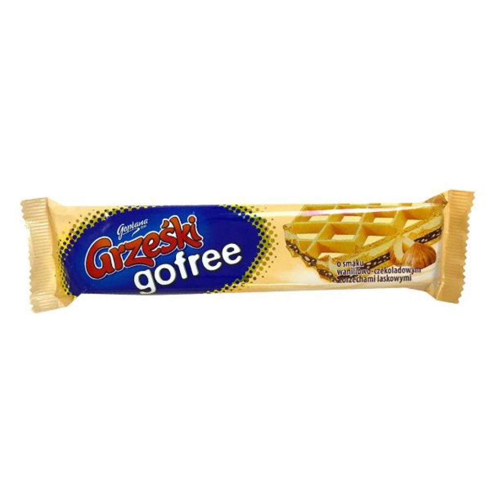 Grzeski Wafers, Napolitane, Crema de Vanilie, Cantitate 33 g