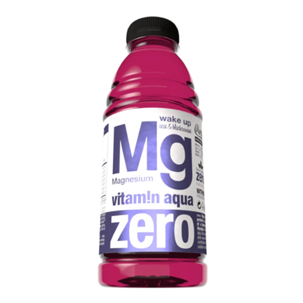 Bautura Racoritoare Merlin's Vitamin Aqua Mg Wake Up, 0.6 l, Acai si Coacaza Neagra, Apa cu Vitamine, Apa cu Vitamine si Minerale, Bautura cu Adaos de Vitamine, Bautura cu Adaos de Minerale, Bautura Racoritoare Merlin