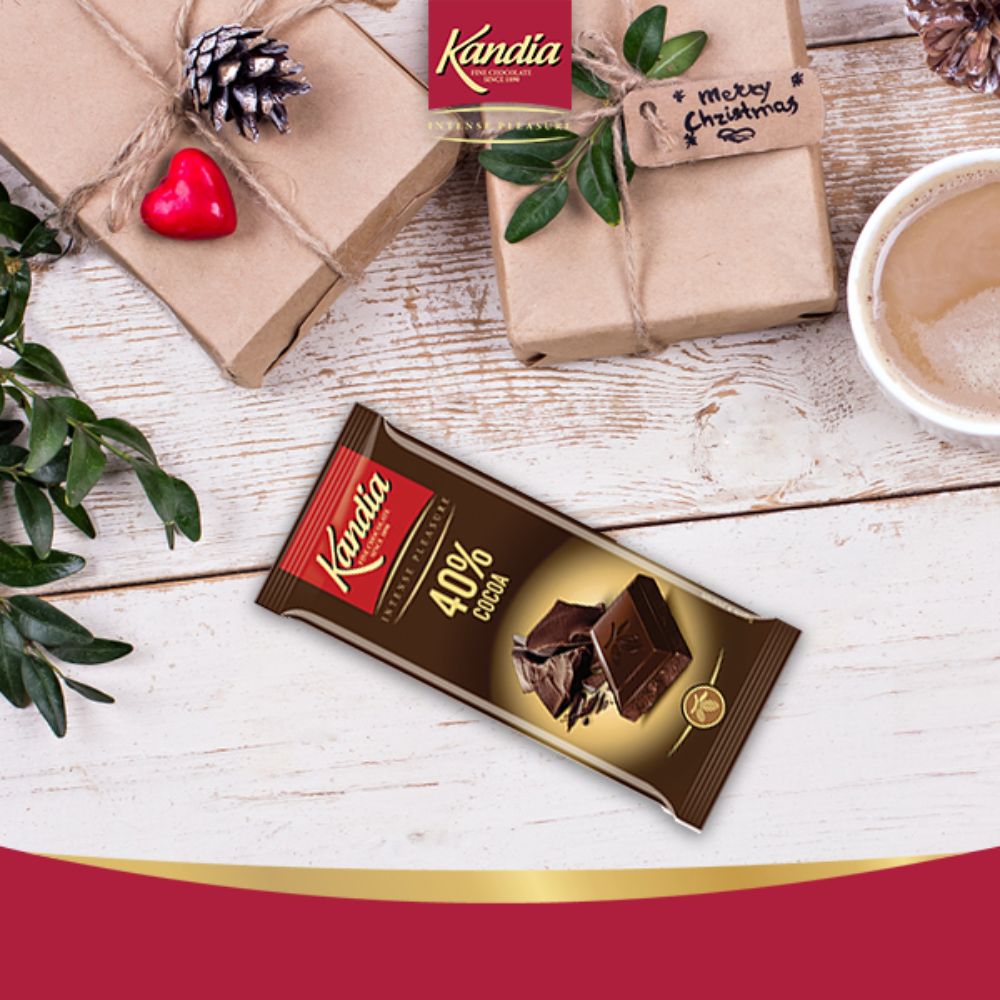 Ciocolata pentru Prajituri, Cacao 40% Kandia, Cantitate 240 g