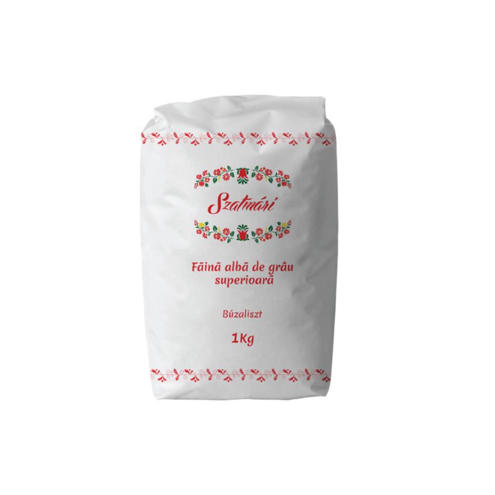 Bax 10 Pachete Faina Alba 000 SZATMARI, 1 kg, Faina de Grau, Faina Alba de Grau, Faina pentru Gatit 000, Faina pentru Deserturi 000, Faina pentru Prajituri, Faina pentru Cozonac, Faina Alba pentru Deserturi 000, Faina Alba din Grau pentru Prajituri