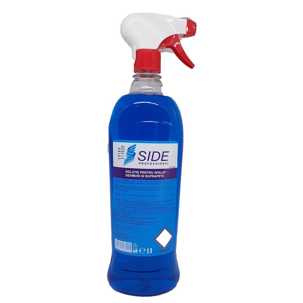 Spray Geamuri SIDE, 1L,  Solutii Geamuri, Solutie Curatat Geamuri, Detergent de Geamuri, Solutie Spalat Geamuri, Produse Curatat Geamuri, Solutii Spray pentru Geamuri si Sticla, Pulverizatoare pentru Geamuri si Sticla Spray Geamuri SIDE, 1L,  Solutii Geamuri, Solutie Curatat Geamuri, Detergent de Geamuri, Solutie Spalat Geamuri, Produse Curatat Geamuri, Solutii Spray pentru Geamuri si Sticla, Pulverizatoare pentru Geamuri si Sticla