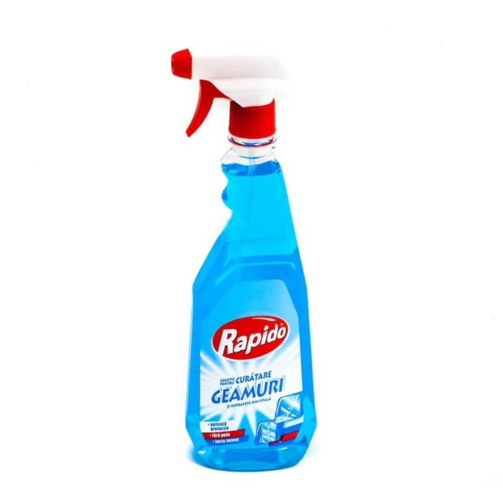 Pulverizator RAPIDO Curatare Geamuri, 750 ml, Curata Fara Pete cu Luciu Intens, Solutie Curatat Geamuri cu Pulverizator, Detergent de Geamuri, Solutie Spalat Geamuri, Detergent pentru Sticla, Produse Curatat Geamuri, Solutii si Produse de Curatenie Pulverizator RAPIDO Curatare Geamuri, 750 ml, Curata Fara Pete cu Luciu Intens, Solutie Curatat Geamuri cu Pulverizator, Detergent de Geamuri, Solutie Spalat Geamuri, Detergent pentru Sticla, Produse Curatat Geamuri, Solutii si Produse de Curatenie