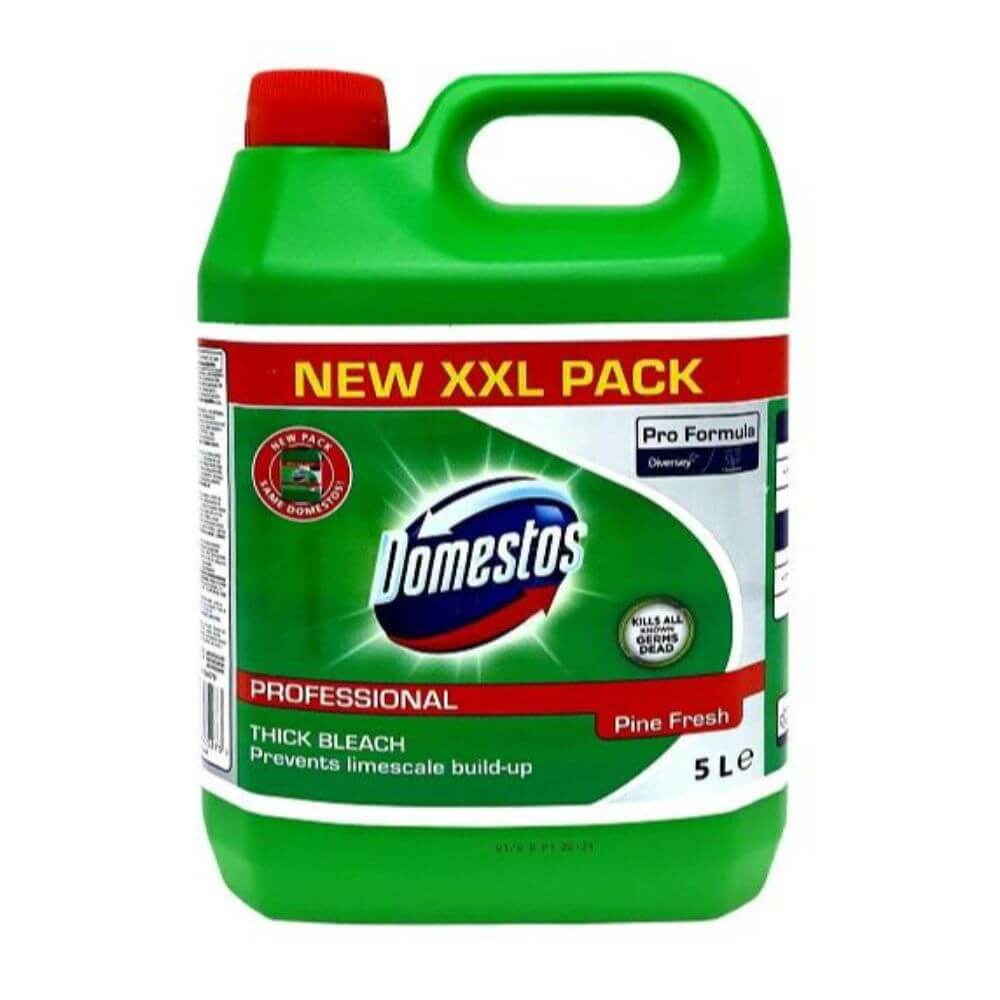 Dezinfectant WC Domestos Pin Fresh, 5L, Parfum de Brad, Domestos Detartrant Lichid, Dezinfectant Lichid pentru Baie, Dezinfectant Domestos pentru WC 5L, Solutii Dezinfectante pentru Baie, Domestos Solutie Curatare WC, Domestos WC