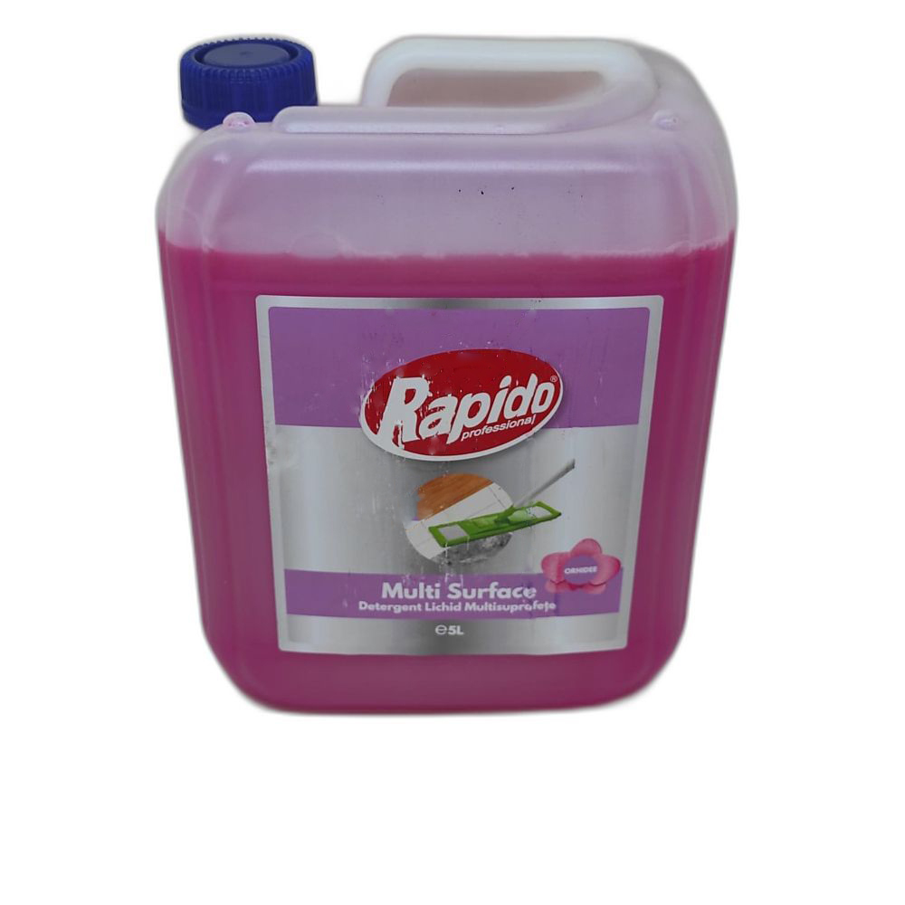 Detergent Pardoseli Rapido Suprafete Multiple cu Parfum de Orhidee, Cantitate 5 L