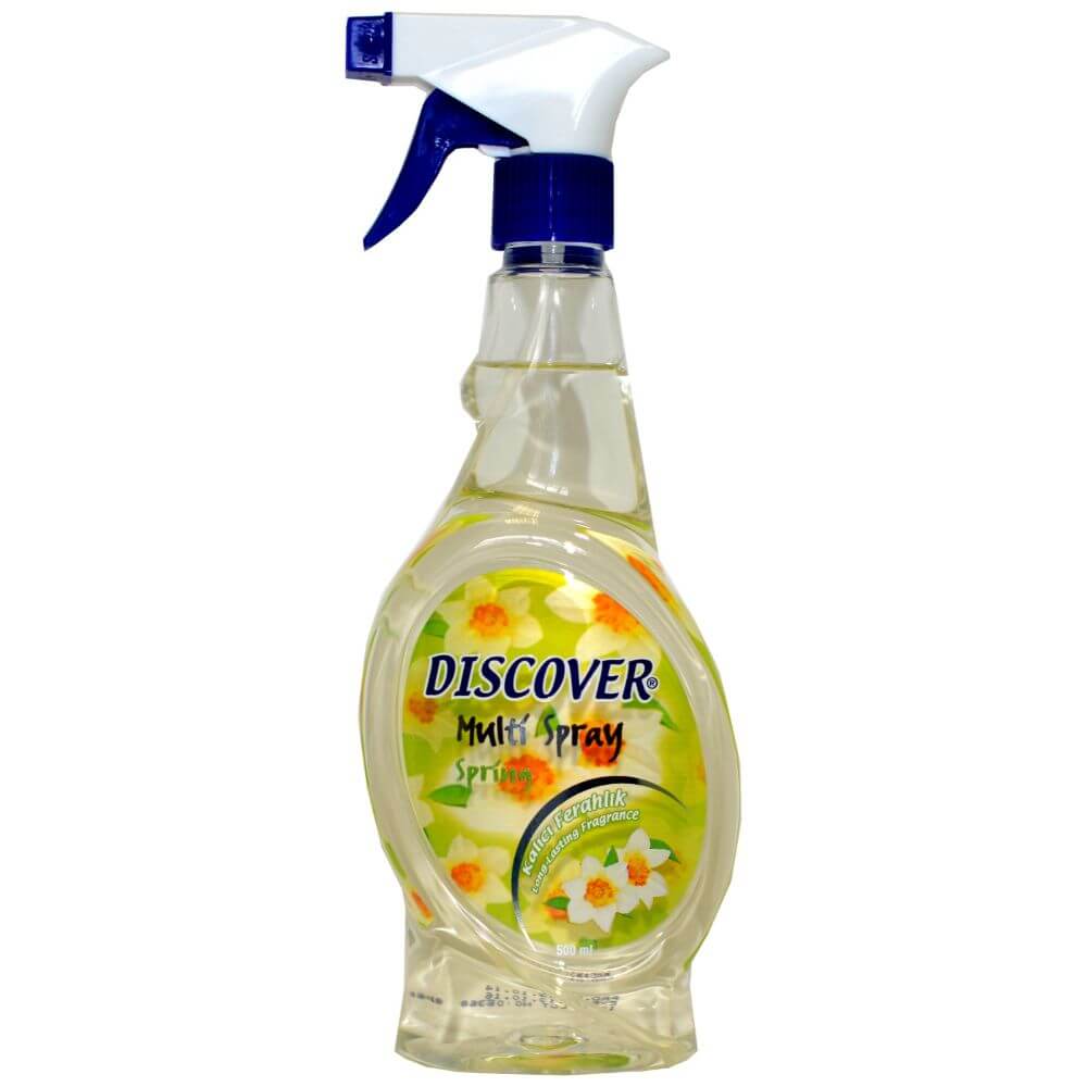 Odorizant Lichid cu Pulverizator DISCOVER Spring, 500 ml, Elimina Mirosurile Neplacute din Materiale si Locuinte, Odorizant Spray pentru Camera, Odorizant Spray Lichid, Spray-uri Odorizante, Odorizante pentru Casa, Odorizante Profesionale Odorizant Lichid cu Pulverizator DISCOVER Spring, 500 ml, Elimina Mirosurile Neplacute din Materiale si Locuinte, Odorizant Spray pentru Camera, Odorizant Spray Lichid, Spray-uri Odorizante, Odorizante pentru Casa, Odorizante Profesionale